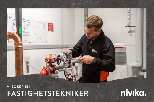 Mörkklädd man som arbetar | Nivika Fastigheter AB (publ)