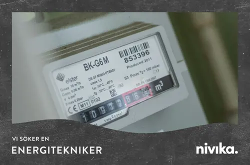 Närbild på en elmätare | Nivika Fastigheter AB (publ)