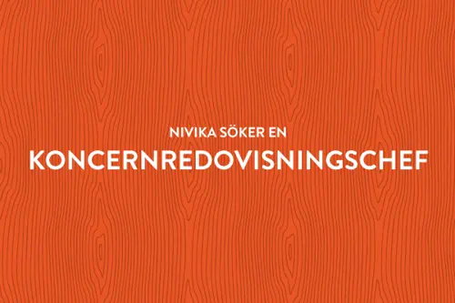 Bakgrundsbild, orange trä | Nivika Fastigheter AB (publ)